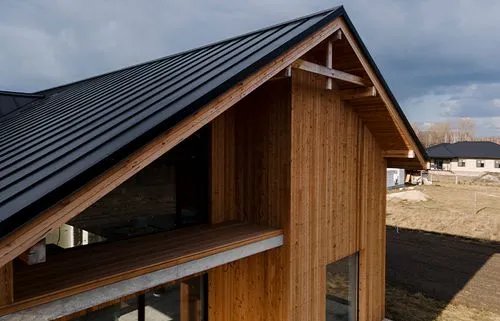 Modern roof repair project