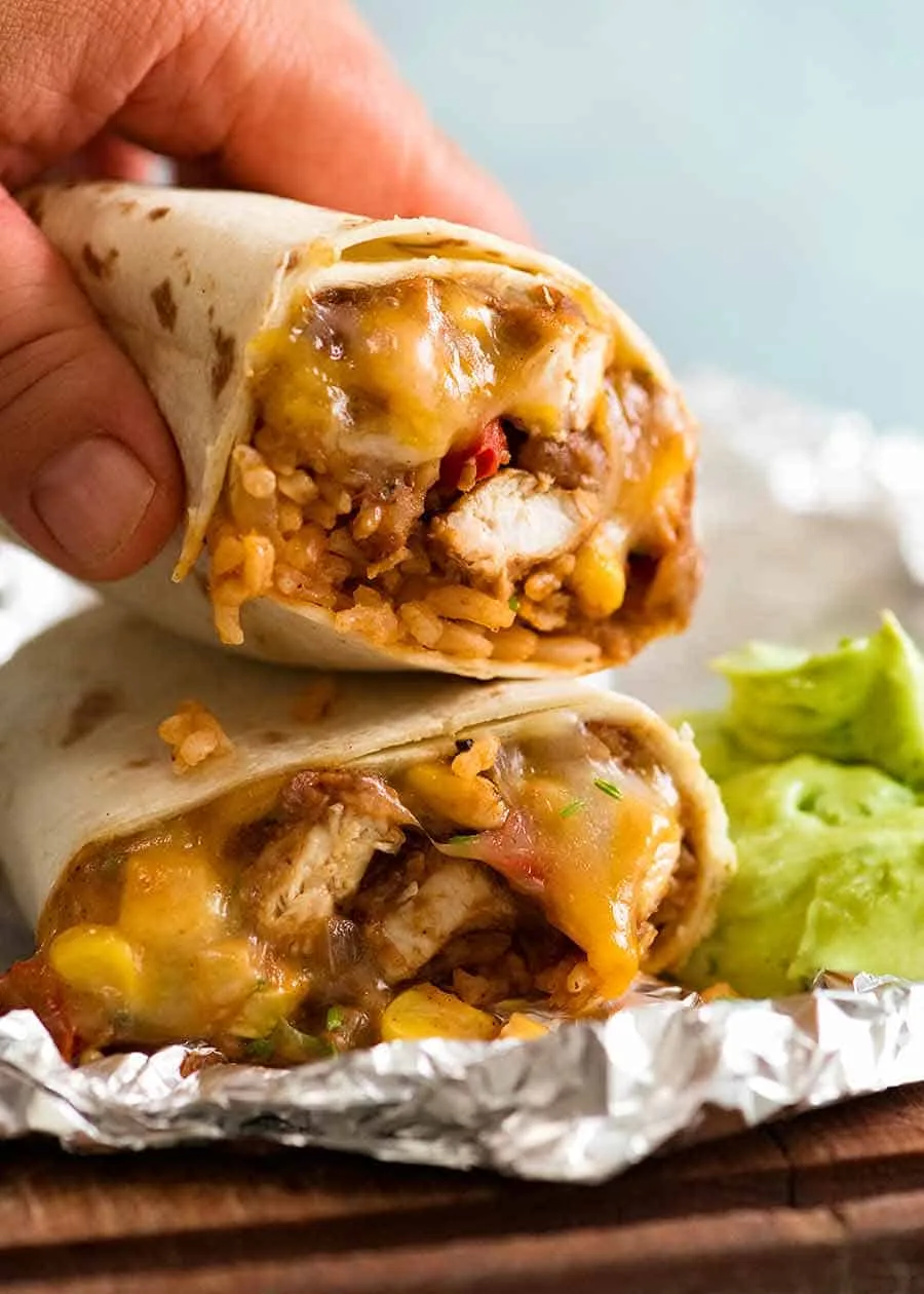 Cheesy Chicken Burrito